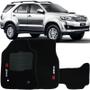 Imagem de Jogo de Tapete Automotivo Carpete Toyota Hilux SW4 2006 à 2015 Soft Logo Bordado 3 Peças