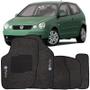 Imagem de Jogo de Tapete Automotivo Carpete Volkswagen Polo 2003 à 2008 Soft Logo Bordado 5 Peças