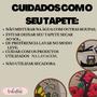 Imagem de Jogo De Tapete  Café Com Leite 3 Peças Frufru Fundo algodão cru