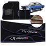 Imagem de Jogo de Tapete Carpete Premium Opala 73 a 92 Preto Com Placa Personalizada Chevrolet