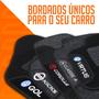 Imagem de Jogo de Tapetes Borracha PVC Corolla 2002 a 2008 Preto com Grafia e Emblema 4 Peças Impermeável