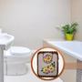 Imagem de Jogo de Tapetes para Banheiro com Crochê de Linha Floral Antiderrapante