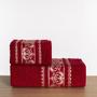 Imagem de Jogo de toalhas 2 peças jacquard luxo vermelho