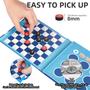 Imagem de Jogo de viagem Checkers Set 2 em 1 magnético para crianças com espuma