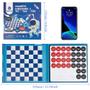 Imagem de Jogo de viagem Checkers Set 2 em 1 magnético para crianças com espuma