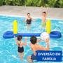 Imagem de Jogo De Vôlei Inflável Para Piscina 244x64cm Com 1 Bola