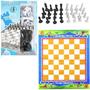 Imagem de Jogo de xadrez com tabuleiro + 32 pecas 60x50cm na caixa - ARK BRASIL