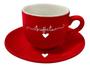 Imagem de Jogo de Xícara Café Porcelana Coffee TimL'amour Vermelho com 12 peças de 90ML JGXC-047VM - Hauskraft