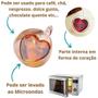 Imagem de Jogo De Xicaras Coração Vidro Parede Dupla Caneca 2un 80ml