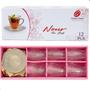 Jogo de Xícaras e Pires Vidro Canelado 175ml - Kit 12 Peças Chá Café Transparente - Galaxy Glass Imagem de Jogo de Xícaras e Pires Vidro Canelado 175ml - Kit 12 Peças Chá Café Transparente