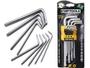 Imagem de Jogo Kit Chave Torx Tipo L 9 Peças Longa C/furo Profissional