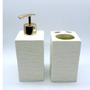 Imagem de Jogo Kit De Banheiro Porcelana 3D Com 2 Peças - Desenhado