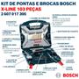 Imagem de Jogo Kit Ferramentas Brocas E Bits X-line Titânio 103 Peças Bosch-2607017395