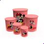 Imagem de Jogo Kit Potes Mantimentos Decorado Mickey Minnie Disney - Feitos de Plástico Resistente - Rosa, Preto, Branco, Vermelho - ArtVida