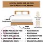 Imagem de Jogo Lençol Cama Box Queen com Elástico e Fronha 400 Fios 04 Peças 