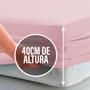 Imagem de jOGO Lençol cama King 400 Fios 3 Peças algodao com elastico