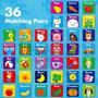 Imagem de Jogo Memory Matching Hebayy First Words 72 Cards Toddlers