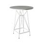 Imagem de Jogo Mesa Bistrô Eames Branca 60cm 2 Banquetas Amarela Base Ferro Branco