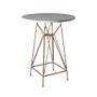 Imagem de Jogo Mesa Bistrô Eames Branca 60cm 2 Banquetas Branca Base Ferro Cobre