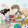 Imagem de Jogo Monta Cara Blocos Brinquedo Educativo Peças Montar Face Careta Cubo Das Emoções Jogos de Tabuleiro Infantil Rubik Cubik Crianças Escola
