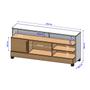 Imagem de Jogo Painel e Rack Alexandria Naturalle Off White