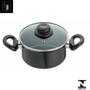 Imagem de Jogo Panelas 3 Pçs Preto Indução Cooktop Elétrico Á Gás