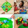 Imagem de Jogo Papa Sapo De Agilidade Bolinhas Comilão Tabuleiro Comilões 4  Brinquedo Sapinho Cor Verde Azul