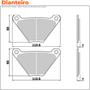Imagem de Jogo Pastilha Freio Diant+Tras Flh 1200/Flh Touring 1200/Flhs 1200/Fx 1200/Fxe 1200/Fxs 1200