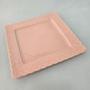 Imagem de Jogo pratos sobremesa quadrados rosa