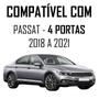 Imagem de Jogo Soleira Premium Elegance Vw Passat 2018 2019 2020 2021 - 4 Portas ( Vinil + Resinada 12 Peças )