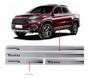 Imagem de Jogo soleira resinada aço escovado fiat toro 2016 4 peças