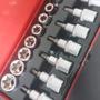 Imagem de Jogo Soquete Torx Macho Fêmea E10 A E24 T20 A T50 16pçs Noll Cor Vermelho