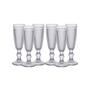 Imagem de Jogo taca vidro champagne bico de jaca 6pcs x 170ml transparente