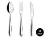 Imagem de Jogo Talhares de Mesa Inox Prime Lagoa 12 Peças Garfo, Colher e Faca Churrasco - Yazi