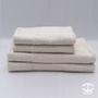 Imagem de Jogo toalha banho natural 4 peças - atlantica - 70 x 140 cm - cru  