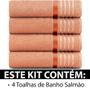 Imagem de Jogo Toalhas 4 Peças - Banho Algodão Fio Open End Otto Karsten - Emcompre