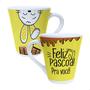 Imagem de Jogo Xícara café chá 6 uni - Decoração lembrancinha Pascoa Coelhinho Coelho Caneca Porcelana 110ml