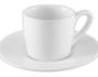 Imagem de Jogo Xícaras Café Brancas Com Pires 12 Peças Porcelana 80ml