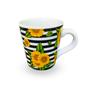 Imagem de Jogo Xícaras Caneca Tulipa Café Chá Porcelana Girassol Kit com 2, 4 ou 6 unidades 110 ml