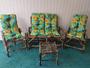 Imagem de Jogos De Cadeiras De Bambu Poltronas Móveis Artesanais Sofás