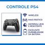 Imagem de Joystick Controle Sem Fio Ps4 Dualshock 4 Black