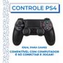 Imagem de Joystick Play 4 Sem Fio Ps4 Led Controle Video Game Pc Note