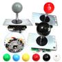 Imagem de Joystick USB Sanwa Arcade Bola Redonda Topo 5 Pinos Conector Para PC PS3 Console De Jogo Controlador