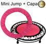 Imagem de Jump Rosa Profissional Mini Cama Elástica + Capa +Colchonete