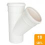 Imagem de Junção Simples Esgoto Plastilit 75x75mm - Embalagem com 10 Unidades