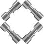 Imagem de Junta Conexão Uniao Lokring 5/16 X 5/16 Aluminio Kit Com 4 Pç