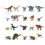 Imagem de Jurassic World Dominion Mini Dinosaur Figures 20 Pequenos Brinquedos com Design Autêntico, 1.125 em escala, Play & Display, Idades 3 Anos e Mais Velho