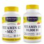 Imagem de K2 MK7 100mcg (180gels) + Vitamina D3 10.000UI (360Gels) - Healthy Origins Import