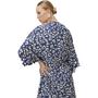 Imagem de Kaftan Estampado Lança Perfume Oversized V23 Marinho Feminino