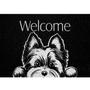 Imagem de Kapazi capacho vinil pet dog 40cm x 60cm welcome yorkshire